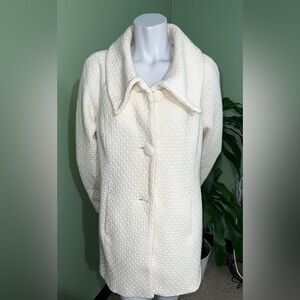 Style & Co. cream color coat in a size L